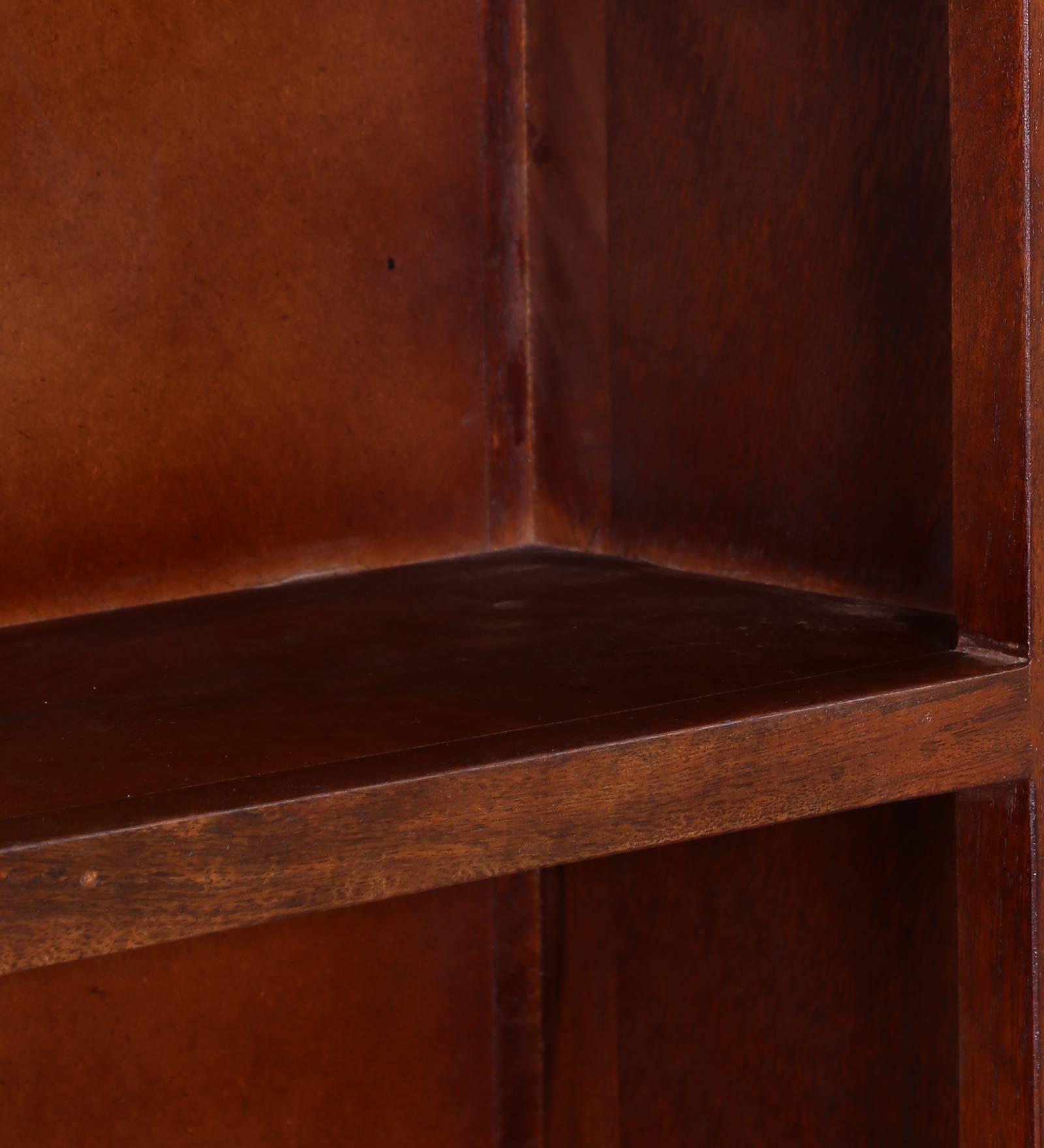 Benny Book Shelf Cum Display Unit in (Honey Oak Finish)
